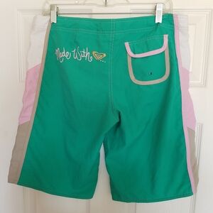 Roxy Quiksilver Board Shorts. Size 9. Embroidered Details.